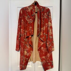 Faux Suede/Peach Skin Duster- XL